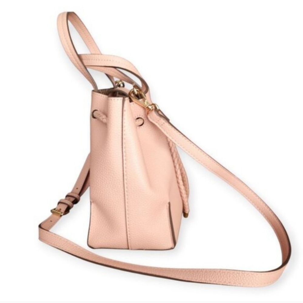 Anne Klein Light Pink Bucket Bag with Braided Design NWOT. - Picture 5 of 9